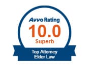 Avvo Rating 10.0 Superb Top Attorney Elder Law